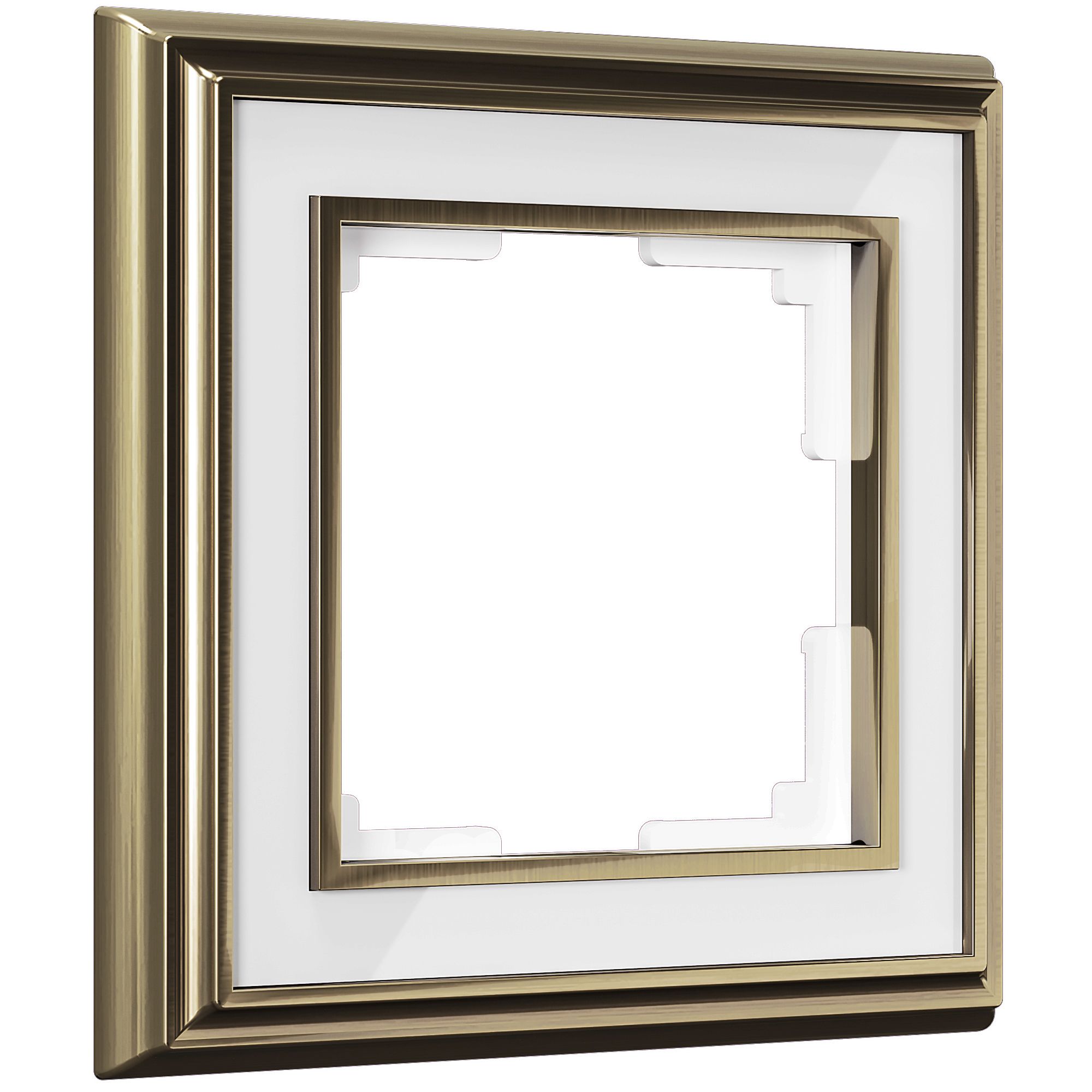 Рамка на 1 пост (бронза/белый) WL17-Frame-01 - Слайд 1