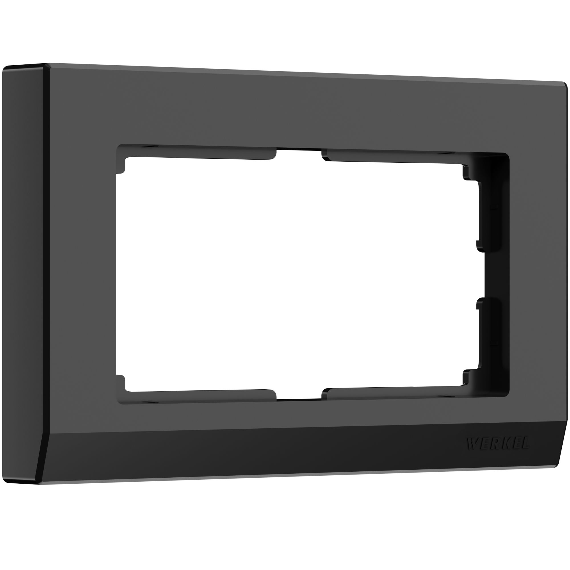 Рамка для двойной розетки (черный) W0081808 - Слайд 1