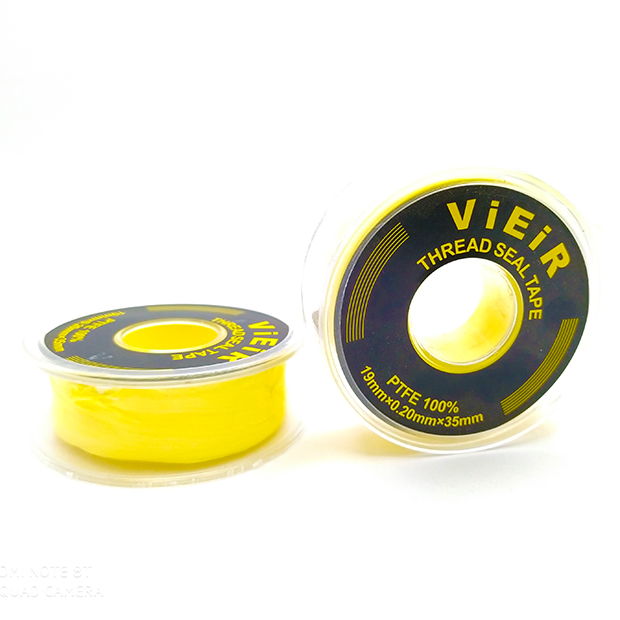 Лента ФУМ большая желтая (35м*19мм*0,20 мм) VR8095 - Слайд 1
