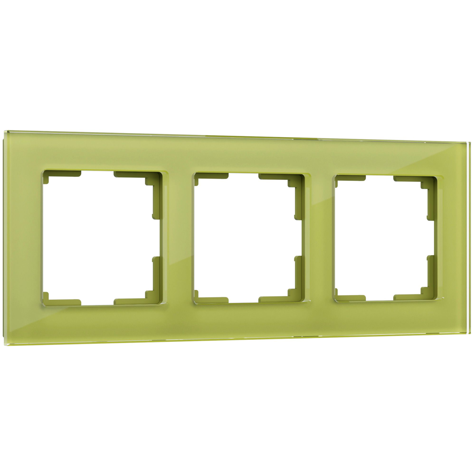 Рамка на 3 поста (фисташковый) WL01-Frame-03 - Слайд 1