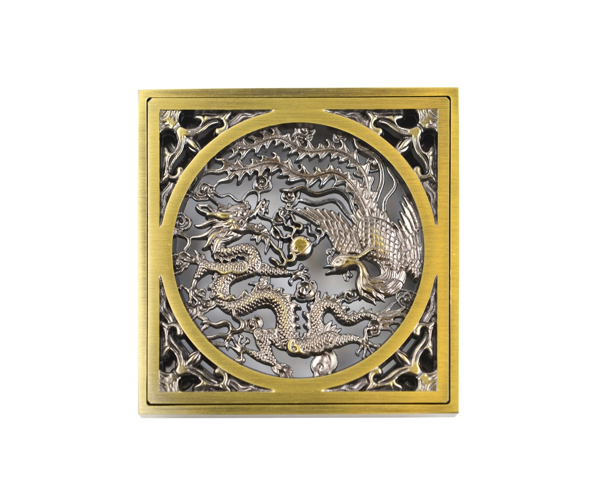 Решётка "Дракон" 100*100мм Bronze de Luxe - Слайд 2