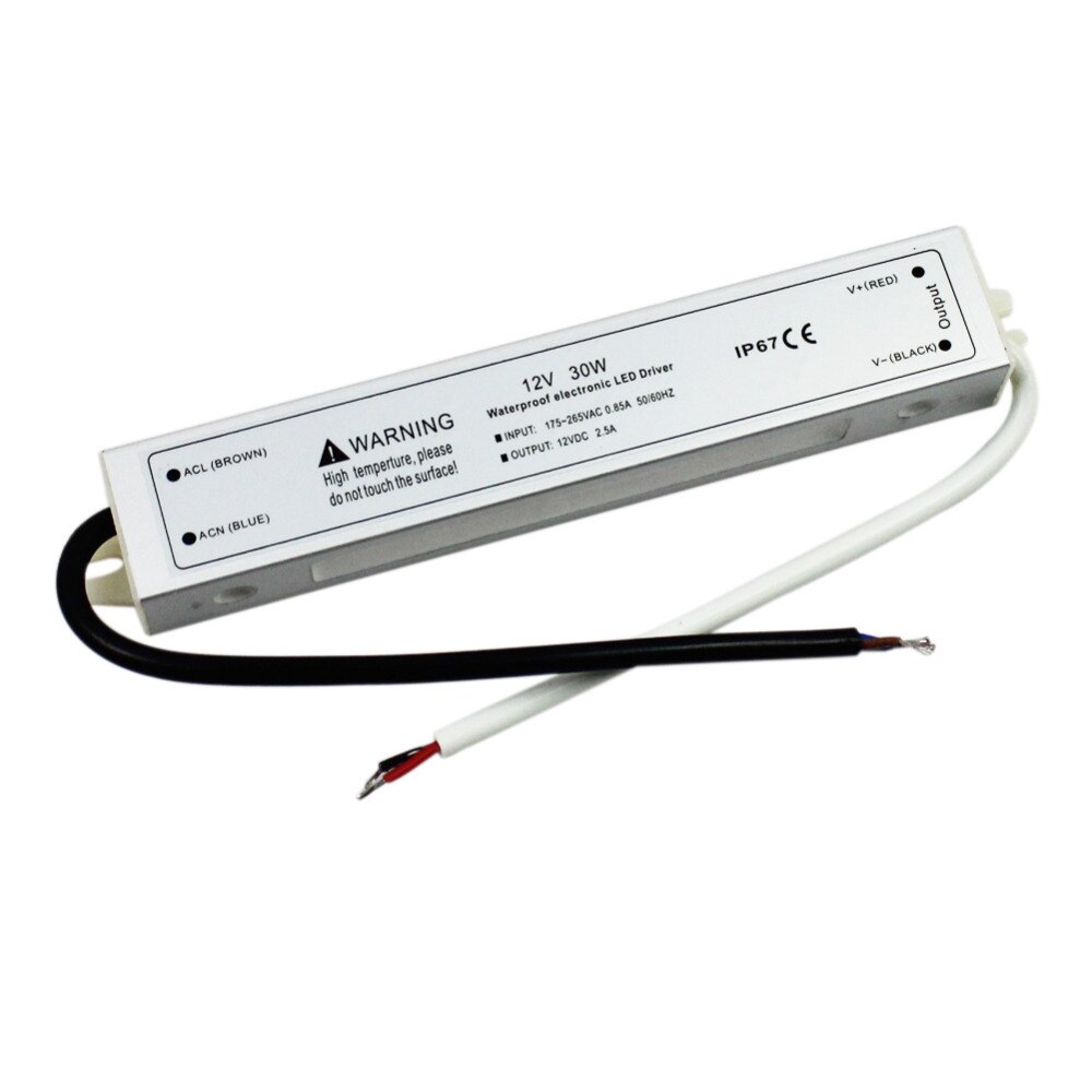 Блок питания 30W 12V IP67 2.5A - Слайд 1