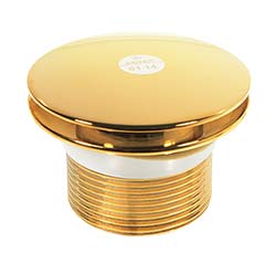 Донный клапан для ванны автомат Kaiser 8004B Gold,золото - Слайд 1
