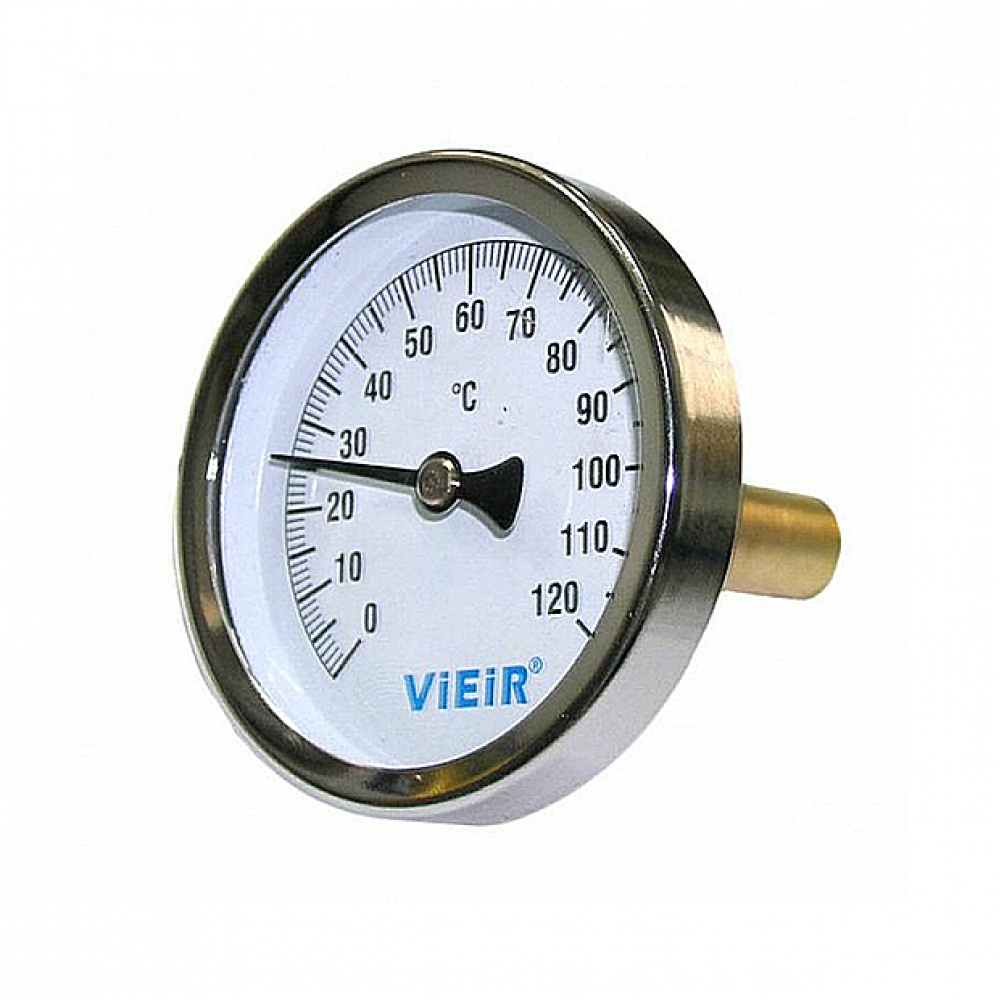 Термометр с гильзой 1/2"х120С VIEIR - Слайд 2