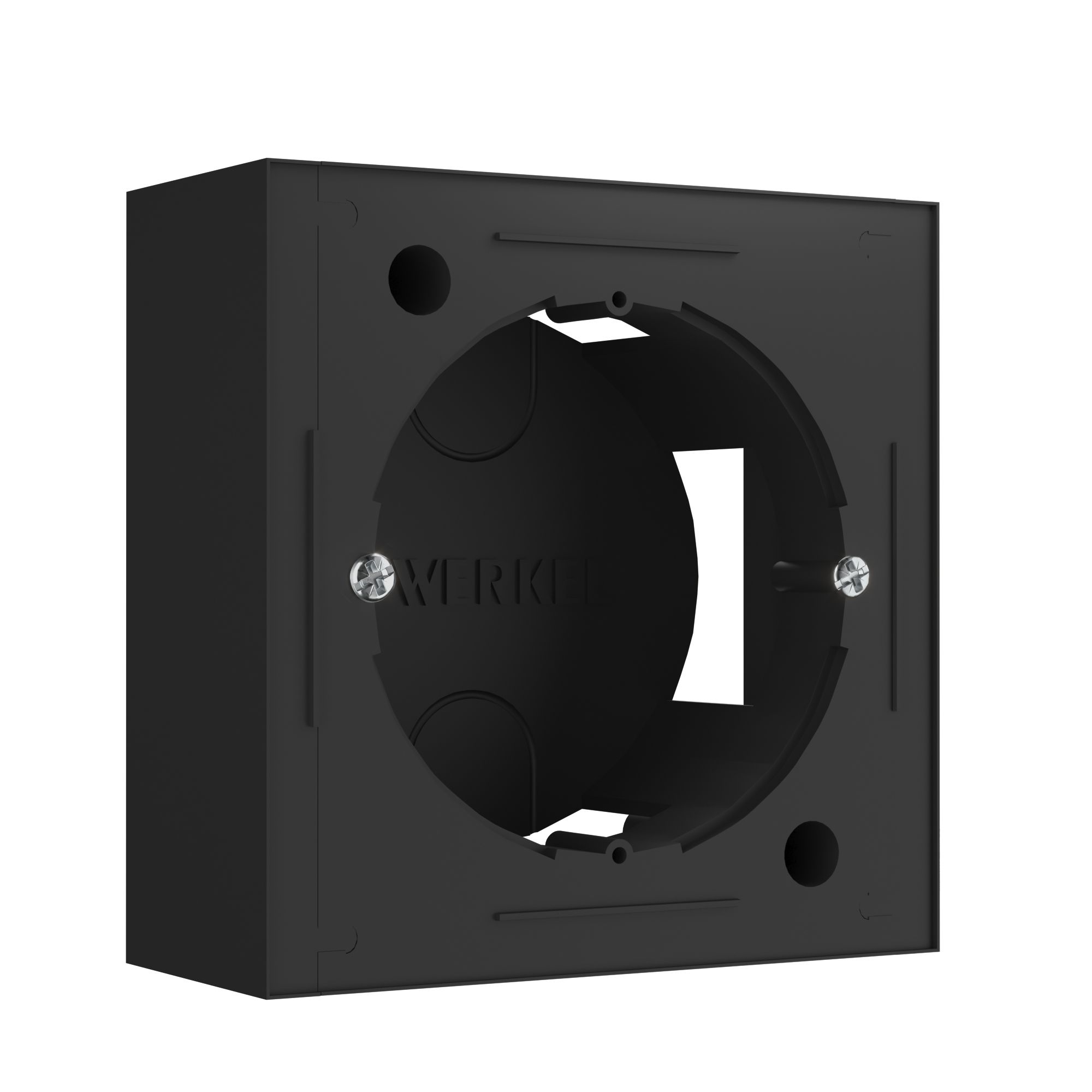 Коробка для накладного монтажа (черный) W8000008 - Слайд 1