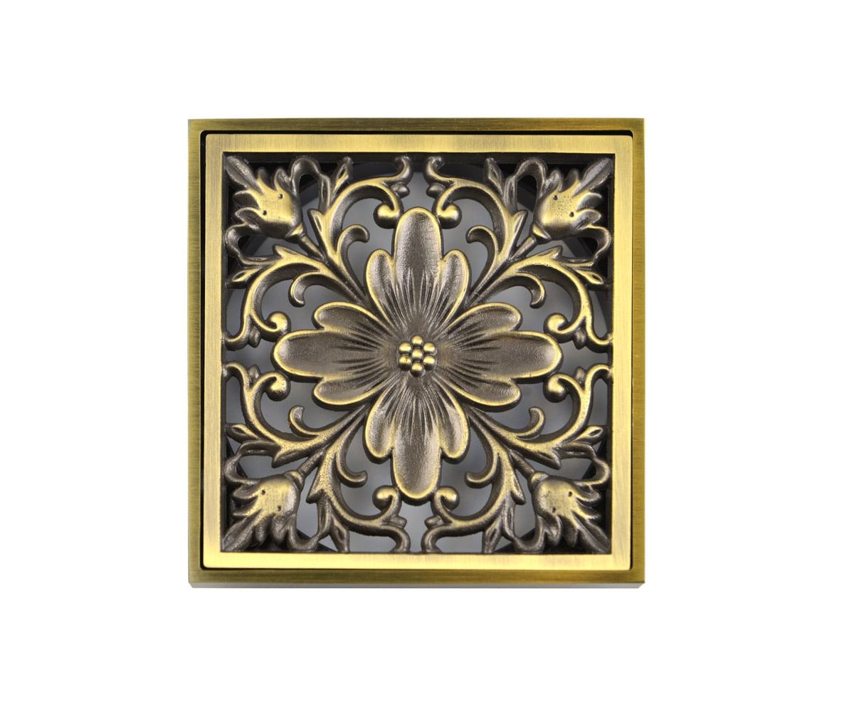 Решётка "Цветок" 100*100мм Bronze de Luxe - Слайд 2