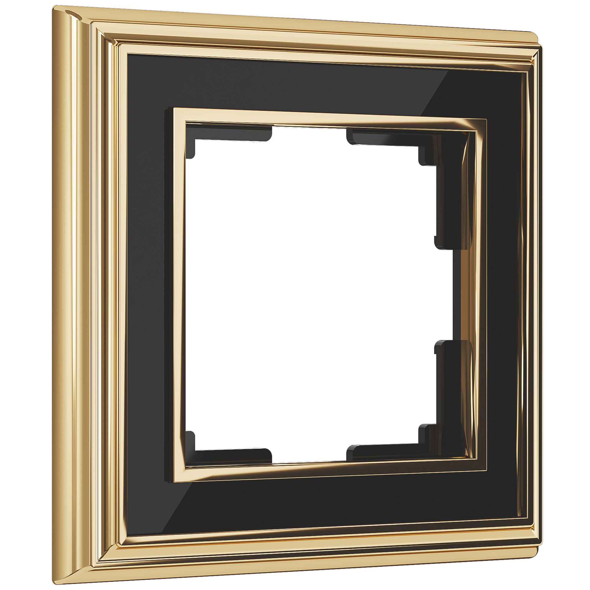 Рамка на 1 пост Palacio (золото/черный) W0011330 - Слайд 1