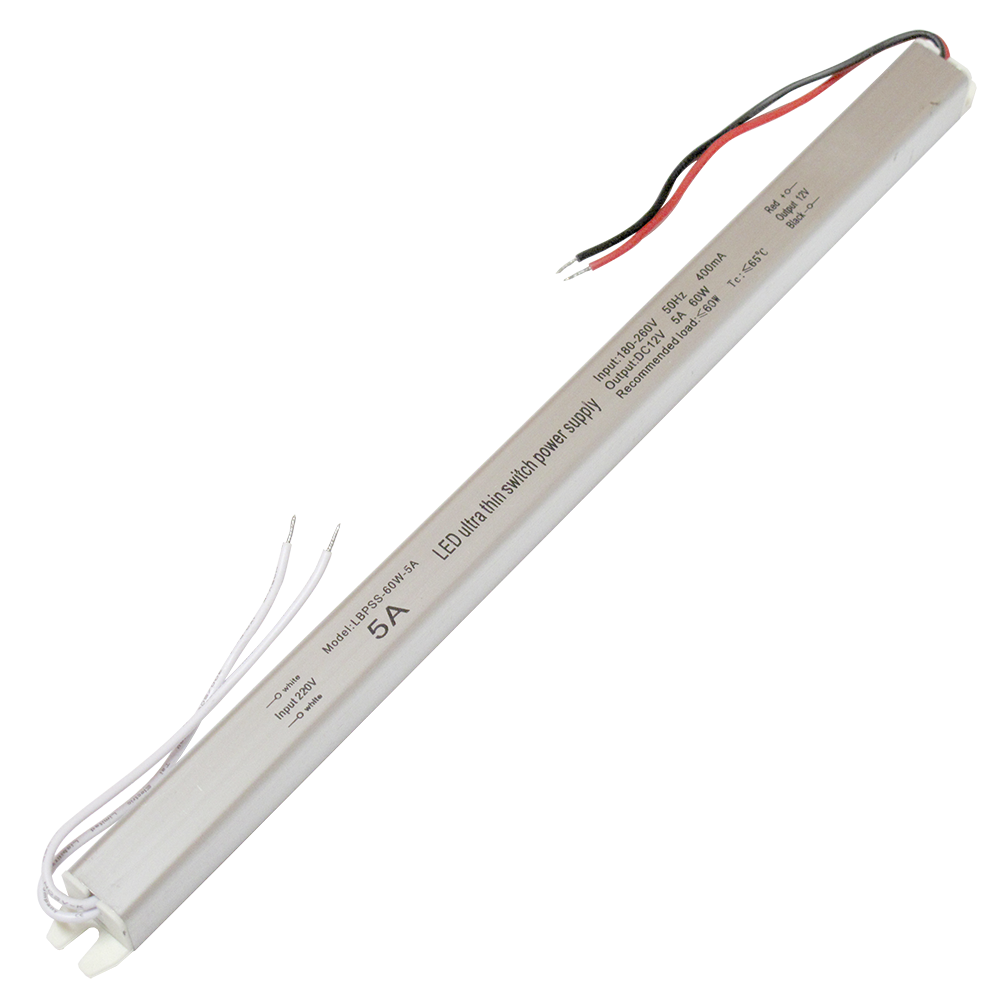 Блок питания 60W 12V IP20 5A(pensil) - Слайд 1