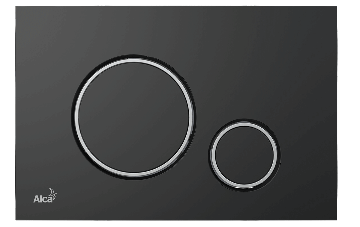Кнопка для инсталляции (черный-мат/хром-глянец) М778 - Слайд 1