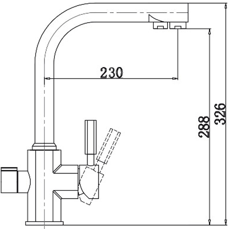 Смеситель для кухни под фильтр Decor 40144-2 - Слайд 5